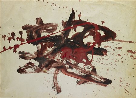 GUARNIERI ODDINO (n. 1932) Dal ciclo della protesta. 1961. Tecnica mista su...