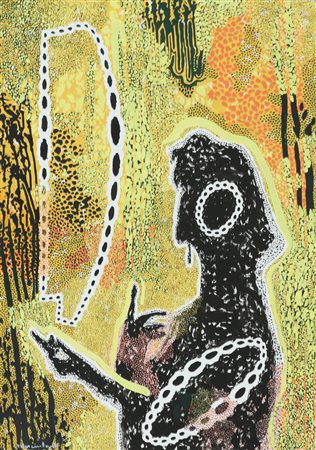 MESCIULAM PLINIO (n. 1926) Sophistic lady (Viana Conti). 2004. Tecnica mista...