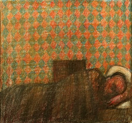 PISTOLETTO MICHELANGELO (n. 1933) Senza titolo. 1959. Tecnica mista su carta....