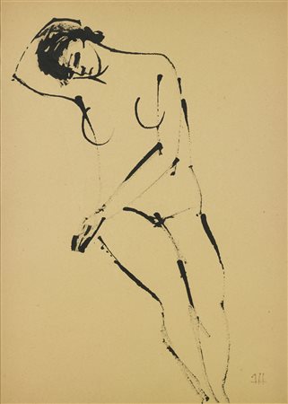 HALAS JOZEF (1927 - 2015) Senza titolo. Tecnica mista su carta. Cm 30,00 x...