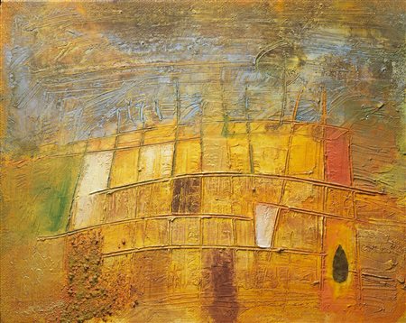 NUCARA RENZO (n. 1955) Natura ritrovata. 2003. Tecnica mista su tela. Cm...