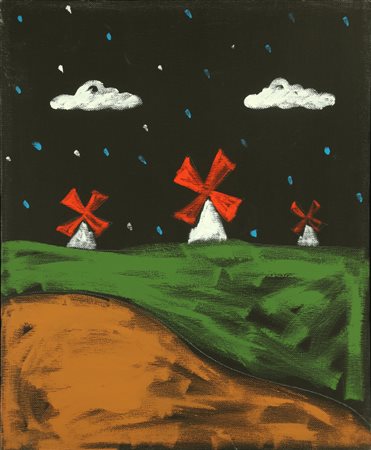 FESTA TANO (1938 - 1988) Senza titolo. 1986. Acrilico su tela. Cm 45,00 x...