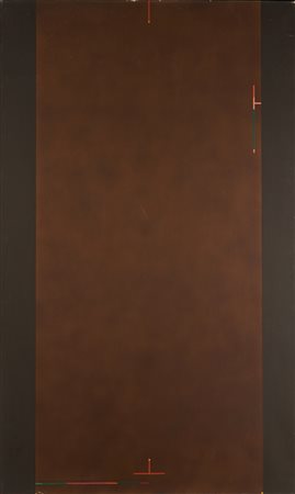 ORTELLI GOTTARDO (1938 - 2003) Senza titolo. Olio su tela . Cm 90,00 x...