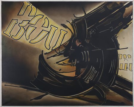 BERTINI GIANNI (1922 - 2010) La guerre du Peloponese. . 1959. Tecnica mista...