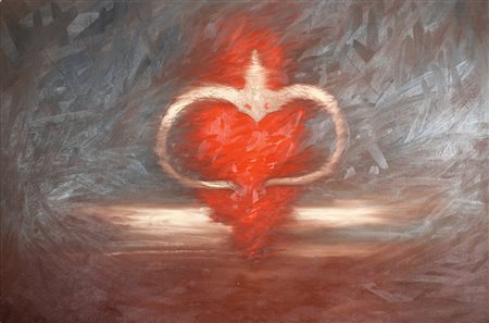 OMAR GALLIANI, In altis, Olio su tela Anno 1997 Dim.100x150 Al verso data,...