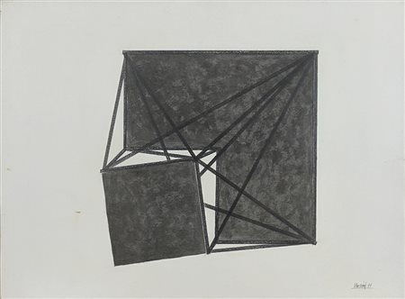 GIUSEPPE UNCINI, Senza titolo, Tecnica mista su carta Anno 1991 Dim.57x76,5...