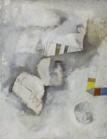 FRANCESCO D'ARENA, Senza titolo, Olio su tela Anni 50 Dim.70x50 Al verso...