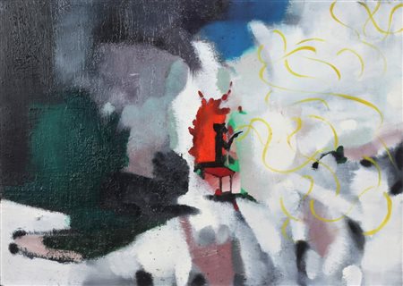 MARCO CINGOLANI, Casa nuova, Olio su tela Anno 1999 Dim.50x70 Al verso anno,...