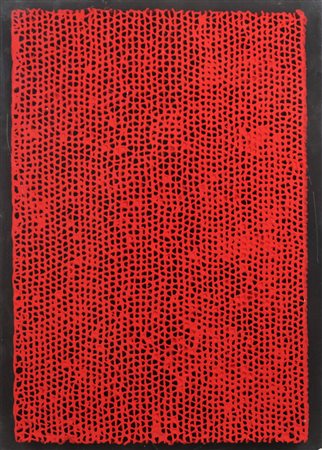 BERNARD AUBERTIN, Alveoles 22, Cartone dipinto su tavola Anno 1990 Dim.54x38...