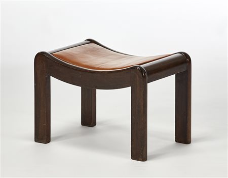 Pierre Chareau (Bordeaux 1883 - New York 1950)(Attribuito)Sgabello modello...