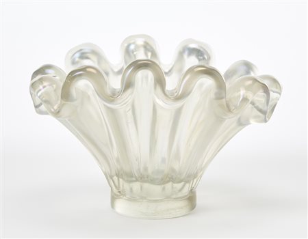 Ercole Barovier (Murano 1889 - Venezia 1974)Vaso a conchiglia della serie "a...