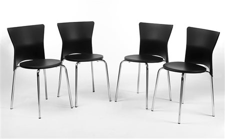 Olaf Von Bohr (Salisburgo 1927)Lotto composto da quattro sedie modello...