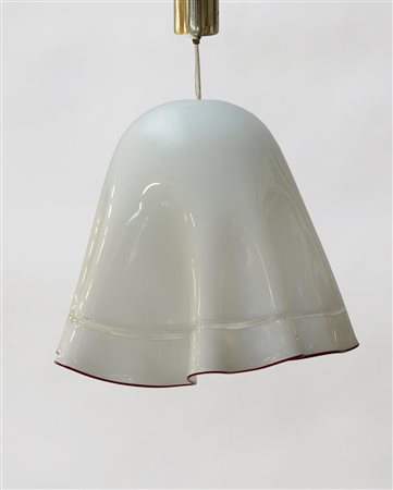 Manifattura di Murano Lampada a sospensione in vetro soffiato incamiciato...