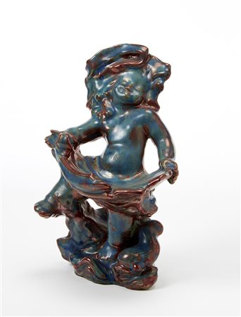 Domenico Matteucci (Faenza 1914 - Faenza 1991)"Putto "Scultura in ceramica...