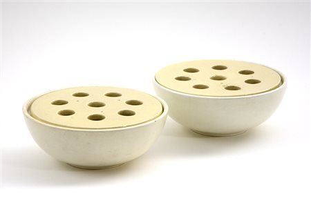 Giovanni Gariboldi (1908 - Milano 1971)Coppia di contenitori portafiori con...