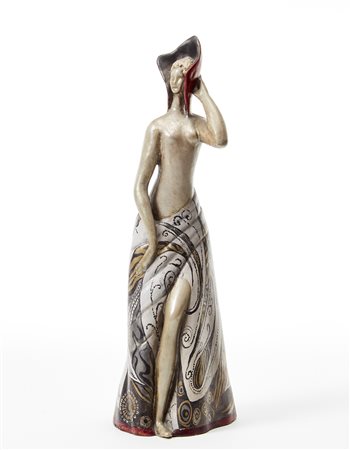 Pietro Melandri (Faenza 1885 - Faenza 1976)"Figura femminile"Scultura in...