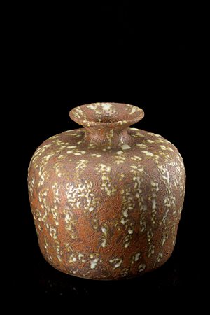 Lenci Grande vaso in ceramica formata a colaggio e smaltata a colature in...