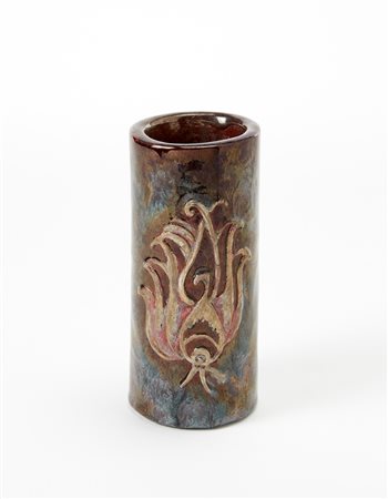 Pietro Melandri (Faenza 1885 - Faenza 1976)Vasetto cilindrico in ceramica,...