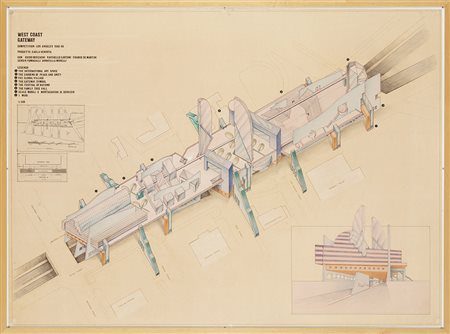 Carla Venosta (Monza 1926)"West Coast Gateway"Progetto di un ponte per Los...