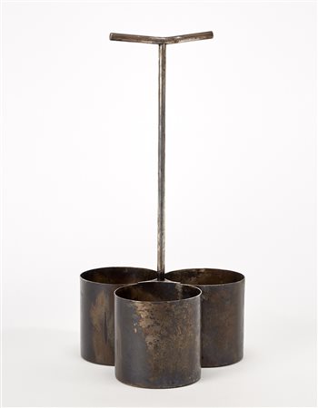 Christofle Porta bottiglie della serie "Gallia". Metallo argentato. (h cm 39;...