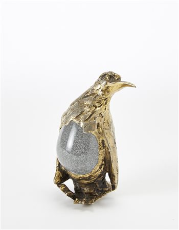 Gabriella Crespi (Milano 1922 - Milano 2017)"Pinguino"Scultura a cera persa...