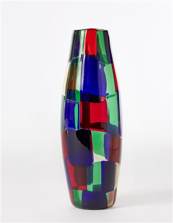 Fulvio Bianconi (Padova 1915 - Milano 1996)Vaso a fuso della serie "Pezzati"....