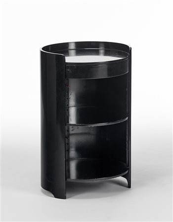 Luigi Caccia Dominioni (Milano 1913 - Milano 2016)Mobiletto ovale laccato...