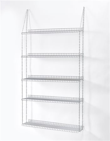 Bruno Munari (Milano 1907 - 1998)Libreria composta da due catene agganciate a...