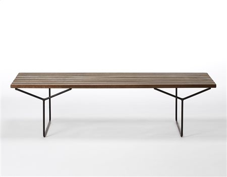 Harry Bertoia (1915 - 1978)Panca modello "Slat bench". Produzione Knoll...