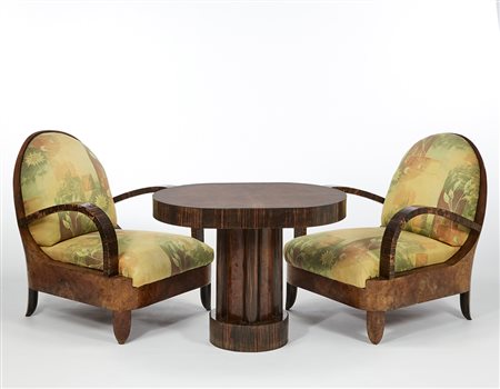 Giovanni Guerrini (Imola 1887 - Roma 1972)Salottino composto da due poltrone...