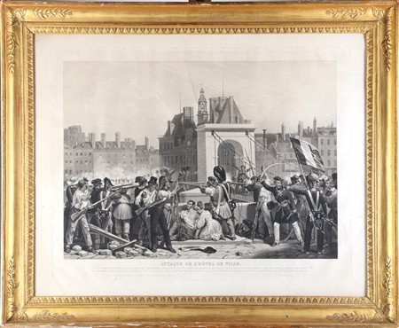 JAZET JEAN PIERRE MARIE (1788 - 1871) Scene della Rivoluzione Francese,...