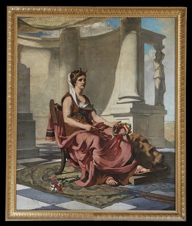 ARTISTA FRANCESE DEL XIX SECOLO Allegoria della Francia. Olio su tela . Cm...