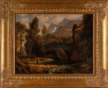 D'AZEGLIO MASSIMO (1798 - 1866) Bozzetto per Il Ferraù che vuole ripescare...