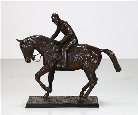 BONHEUR ISIDOR JULES (1827 - 1901) Le grand jockey. Bronzo. Cm 102,00 x...