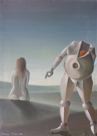 Domenico Colantoni (Paternò dei Marsi 1938 - 2018) Indifferenza Olio su tela...