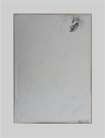 Emilio Greco Catania 1913 - Roma 1995 Donna Disegno su carta anno 1972 cm 70x50