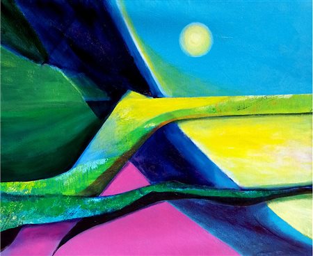 Bartolomeo Gatto (Moio della Civitella 1938) Le vie del sole Acrilico su tela...