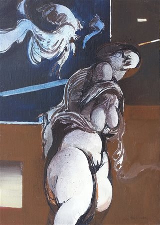 Mario Bionda (Torino 1893 - Penango 1985) Di notte Olio su tela cm 70x50