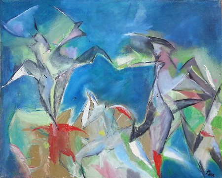 Tommaso Russo Istinto Olio su tela cm 40x50