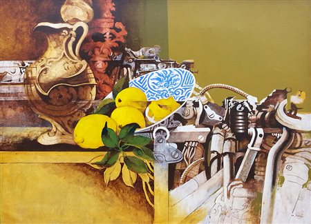 Mario Bardi (1924 - 1998) Contaminazione meccanica di una nota natura morta...