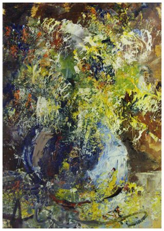 26004 PAOLO MASSIMO ABRANS Livorno 1952 Senza titolo Olio su tela accoppiata...