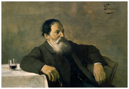 FRANCESCO BRINATI Firenze1856 – Firenze 1920 ca. Senza titolo Olio su tela...