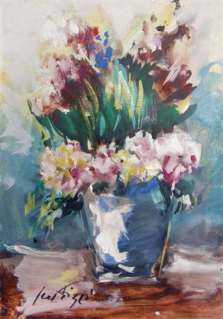 SERGIO SCATIZZI Gragnano 1918 – Firenze 2009 Senza titolo Olio su cartoncino...