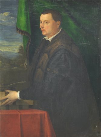 Paolo Caliari detto Il Veronese [attribuito a] RITRATTO VIRILE Olio su tela,...