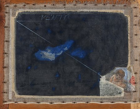 WILLIAM XERRA 1937 Senza titolo, 1986 Tecnica mista e collage di carta, tela,...