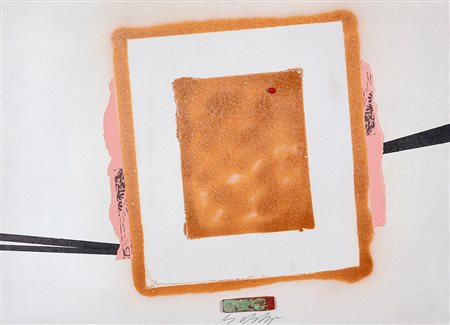 SERGIO DANGELO 1932 Tendresse et peur, anni ’70 Tecnica mista e collage di...