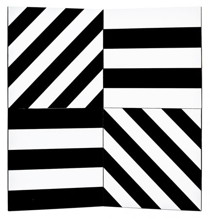 ROCCO BORELLA 1920 - 1994 Guard rail, 1971 2 elementi, tecnica mista formica...