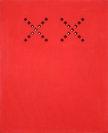 VANNA NICOLOTTI 1977 Struttura, 1977 Acrilico su tele intagliate applicate su...