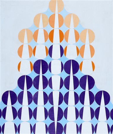 CARLO NANGERONI 1922 - 2018 Cuspidi, 2012 Acrilico su tela, cm. 60 x 50...