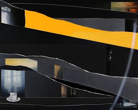 ANGELO CAGNONE 1941 Pomeridiano, 2005 Olio e tecnica mista su tela, cm. 80 x...